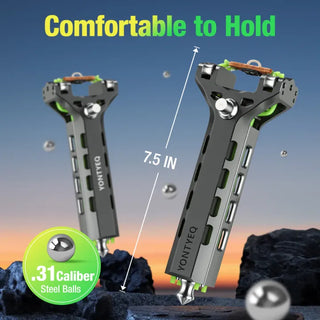 Aluminum Slingshot Kit with Ammo Tube