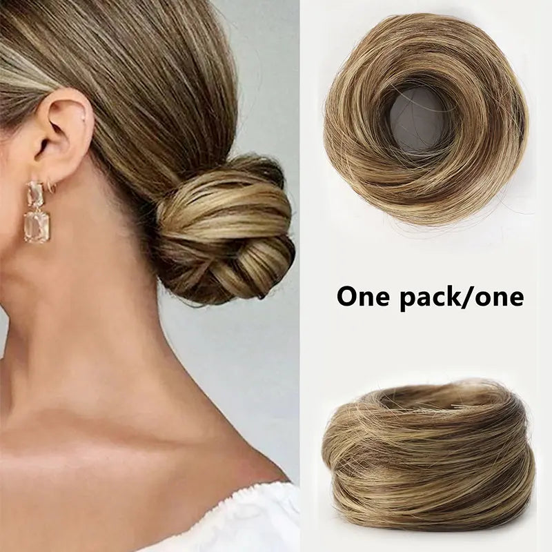 BunBloom – Synthetic Messy Bun Scrunchie Hair Piece for Instant Volume and a High Crown💇‍♀️