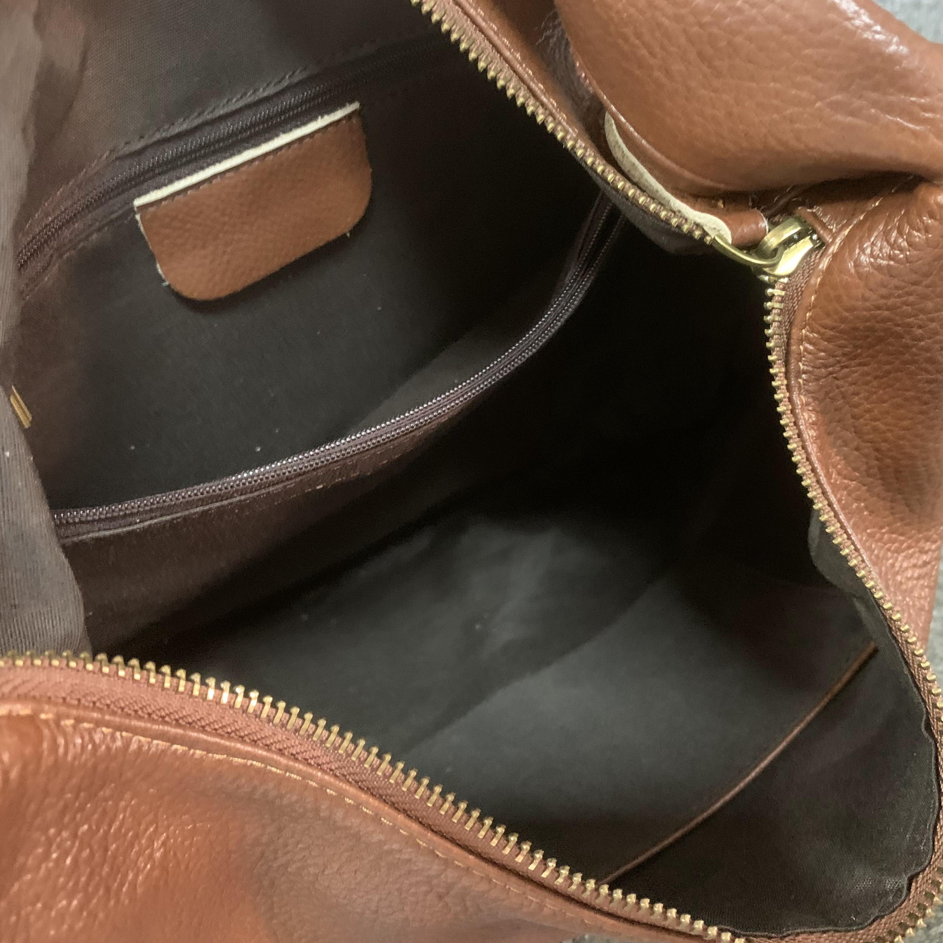 SoftDrape – Genuine Leather Hobo Tote Shoulder Bag
