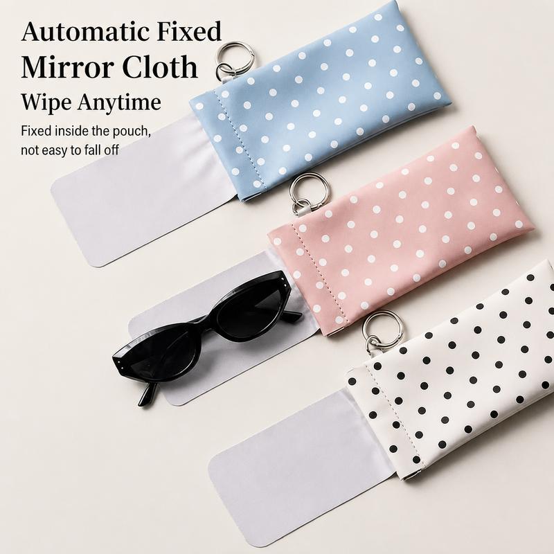 SnapSight – Spring-Open PU Leather Glasses Pouch