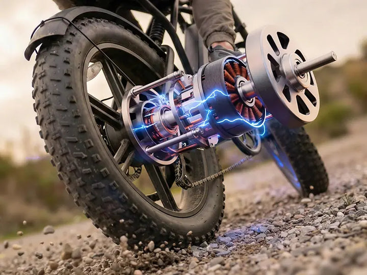 TrailThunder – 1500W Full-Suspension Moped-Style Electric Bike with 20" Fat Tires