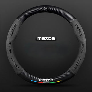 SuedeGrip – Carbon Fiber Suede Steering Wheel Cover, Anti-Slip & Wear-Resistant