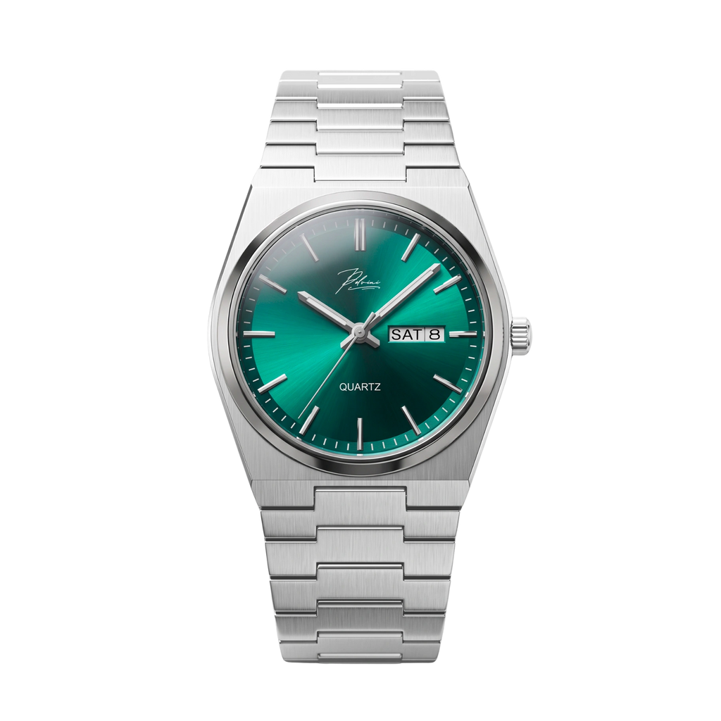 VittorioEdge – Stainless Steel Day/Date Quartz Watch