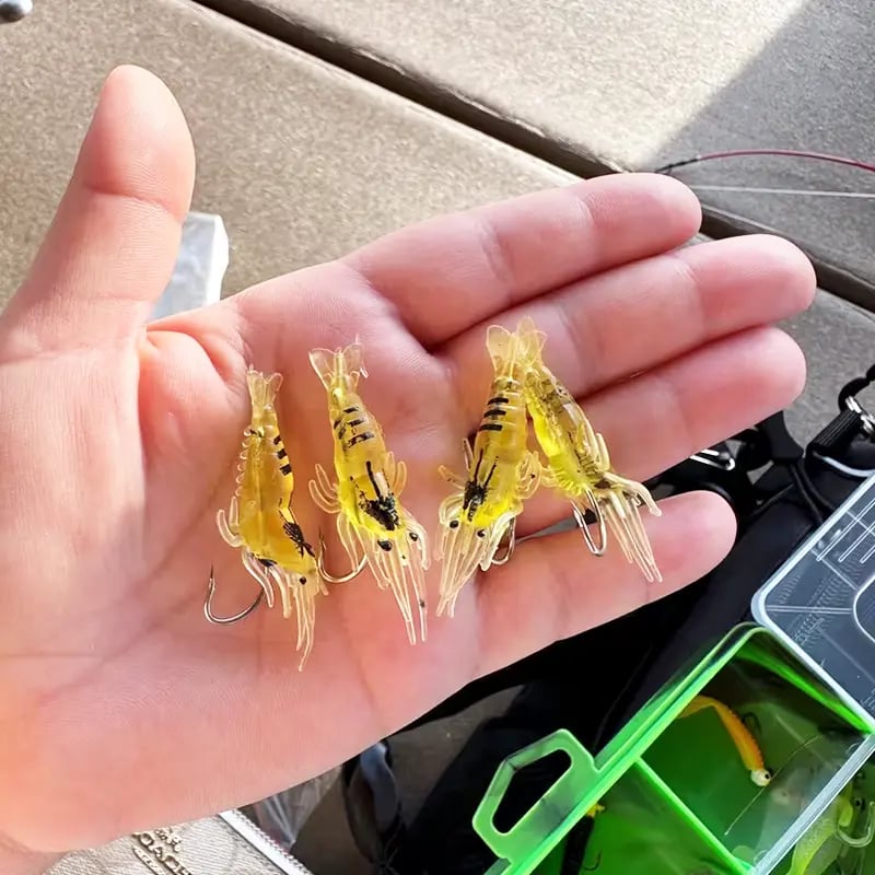 🦐 ShrimpSnap – 1.5-Inch (3.8 cm) Realistic Soft Fishing Lures