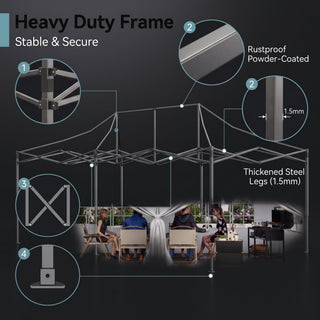 ShadeHaven – Heavy-Duty Pop-Up Canopy Tent with Removable Sidewalls