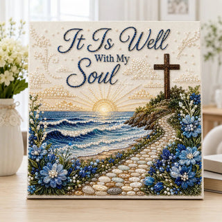 HymnPearl – ⏳ ✝️ Beginner-Friendly Sacred Hymn Pearl Art Kit | Christian Hymn Artwork with Scratch-Resistant, Non-Fading Pearl Beads, DIY Faith-Inspired Decor 🙏✨