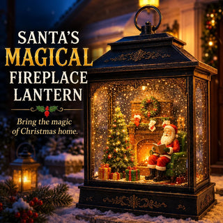 🎅 SantaGlow – Magical Fireplace Lantern 🎄 Bring Christmas Home ✨