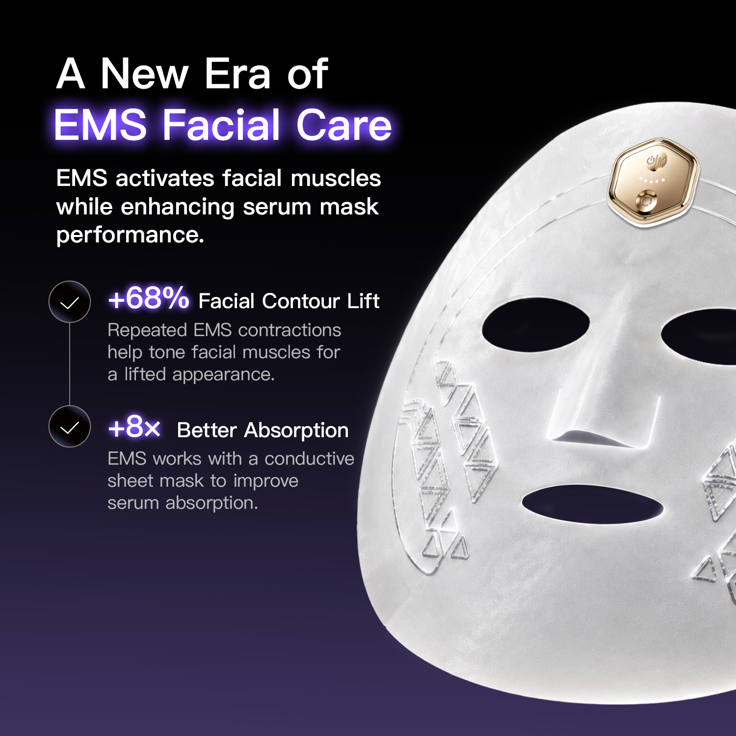 SculptPulse – EMS Lifting Face Mask with Serum Sheet Mask Set