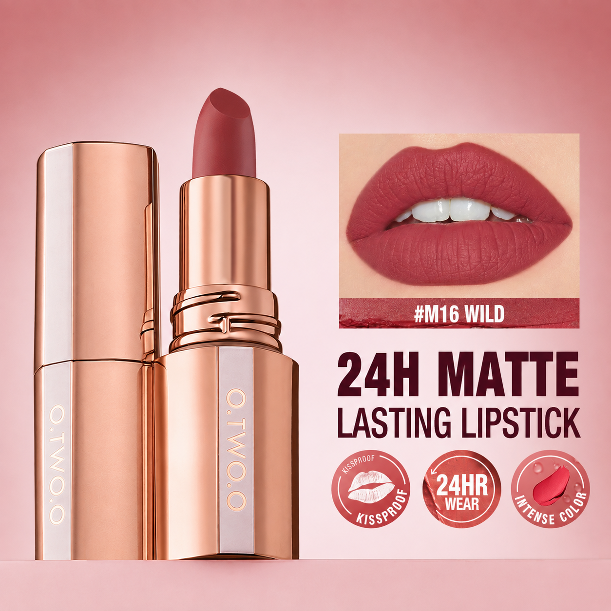 MistyKiss Velvet Lipstick Duo – Buy 1, Get 1 Free High-Pigment Waterproof Matte Lipstick