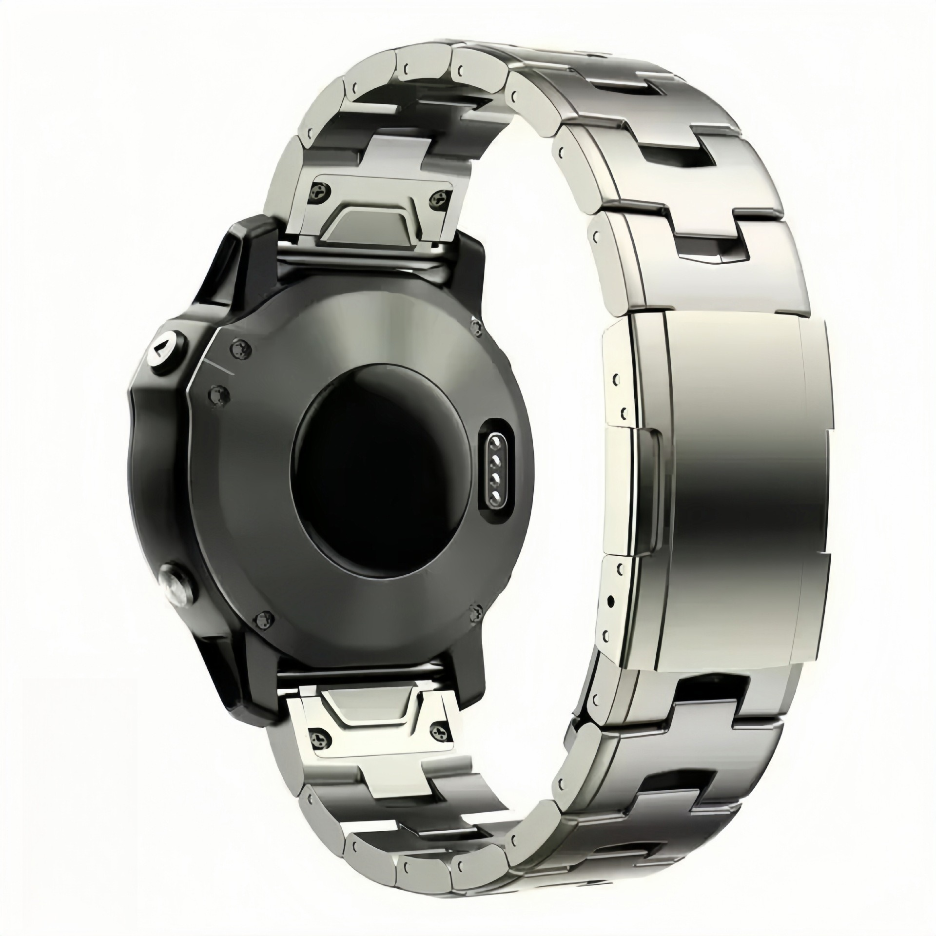 TitanLink – Luxe Titanium Link Band for Garmin QuickFit 22/26mm
