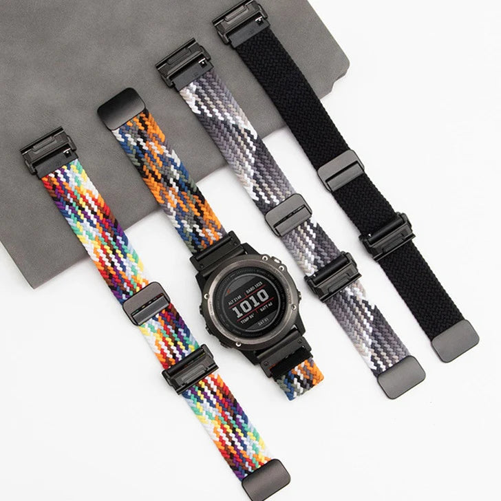 MagWeave – Magnetic Buckle Stretch Nylon Band for Garmin QuickFit 20/22/26mm