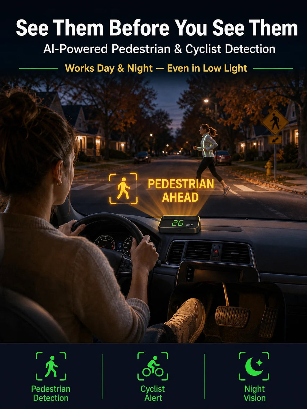 RoadVista – GPS Digital Car Head-Up Display