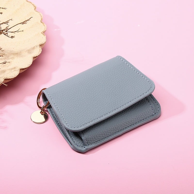 LumaFold – RFID Leather Short Wallet with Coin Pocket