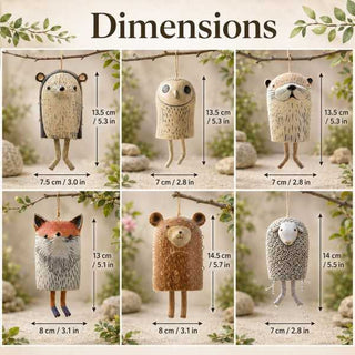 ForestChime – Handmade Whimsical Animal Wind Chime Ornaments