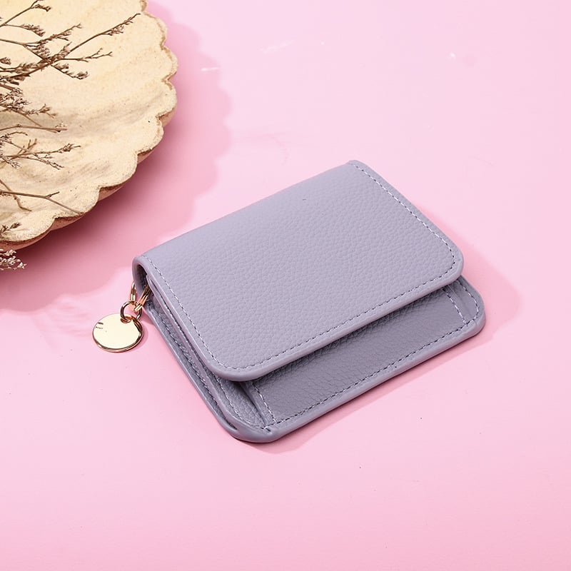 LumaFold – RFID Leather Short Wallet with Coin Pocket