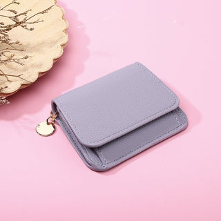 LumaFold – RFID Leather Short Wallet with Coin Pocket