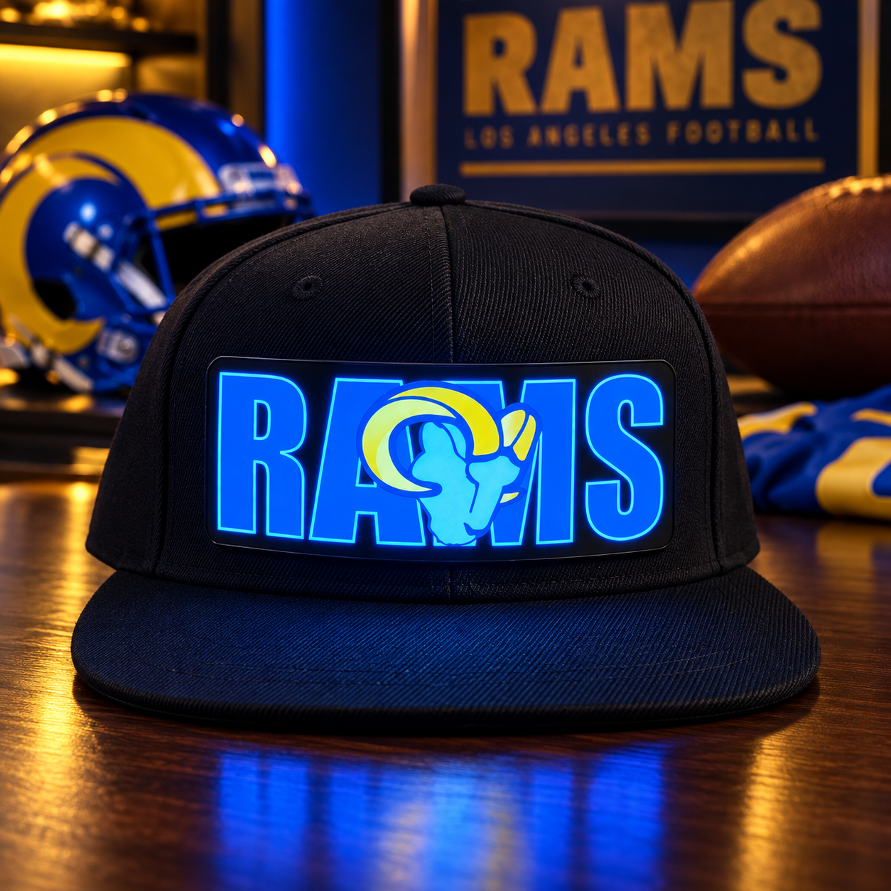 GameGlow – Football Fan LED Light-Up Snapback Cap