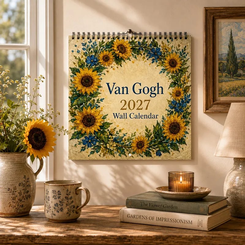 StarryYear – 🎨 Van Gogh–Inspired 2027 Wall Calendar With 12 Monthly Artworks