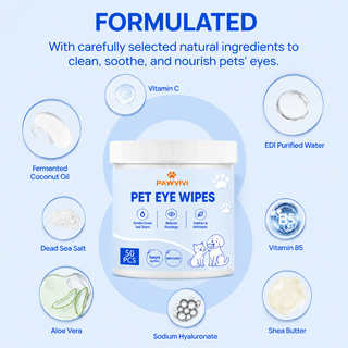 ClearPaw – Gentle Tear-Stain Eye Wipes for Dogs and Cats