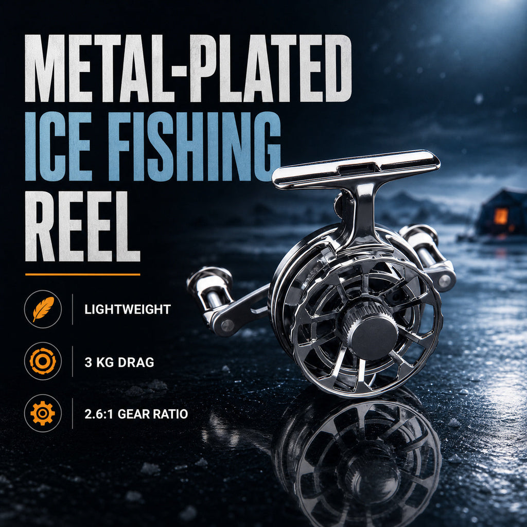 ✨FrostSpool – Metal-Plated Ice Fishing Reel