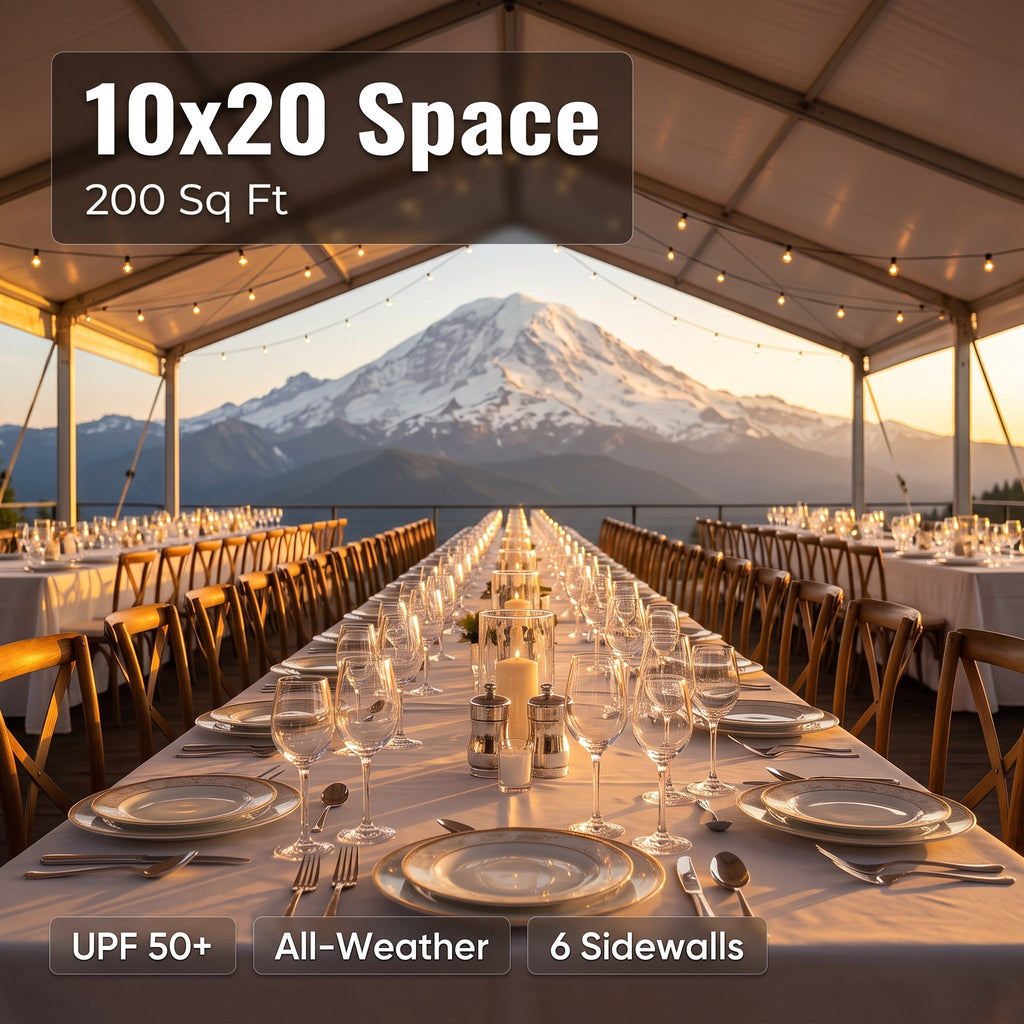 ShadeHaven – Heavy-Duty Pop-Up Canopy Tent with Removable Sidewalls
