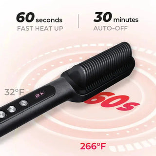 SilkGlide – 2-in-1 Ionic Hair Straightening Brush