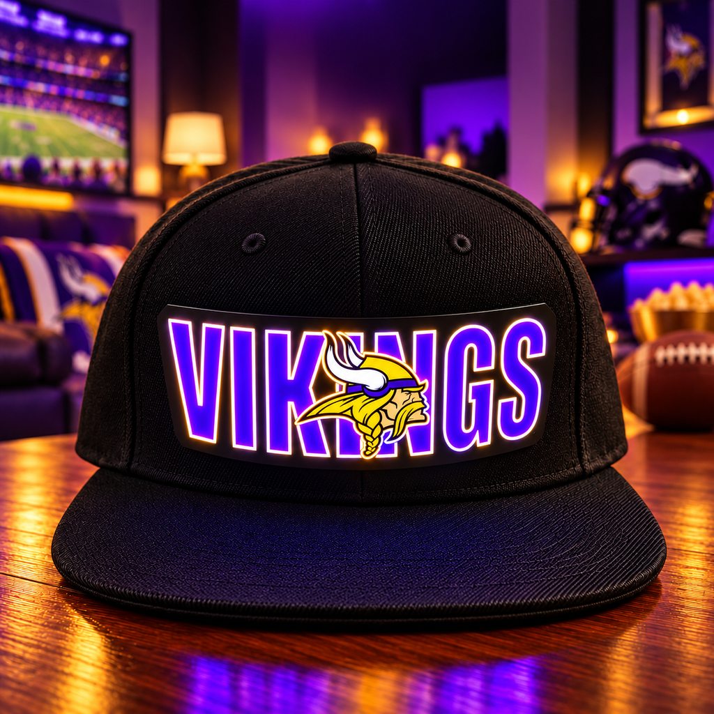 Football Fan LED Light-Up Snapback Cap