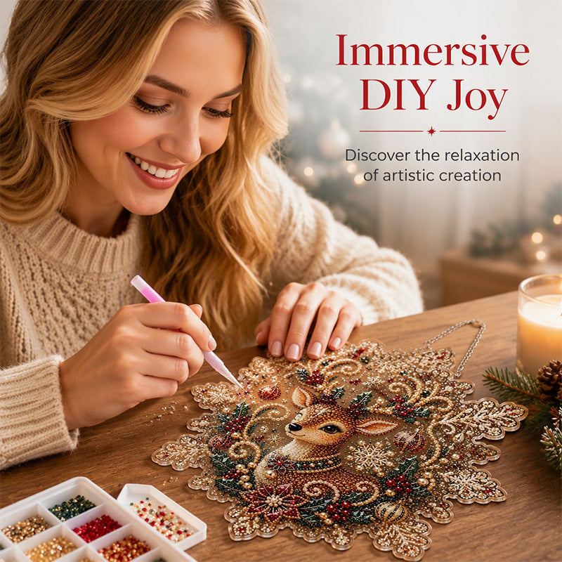 FestiveSpark – 🥰🎅Christmas Diamond Art Hanging Kit