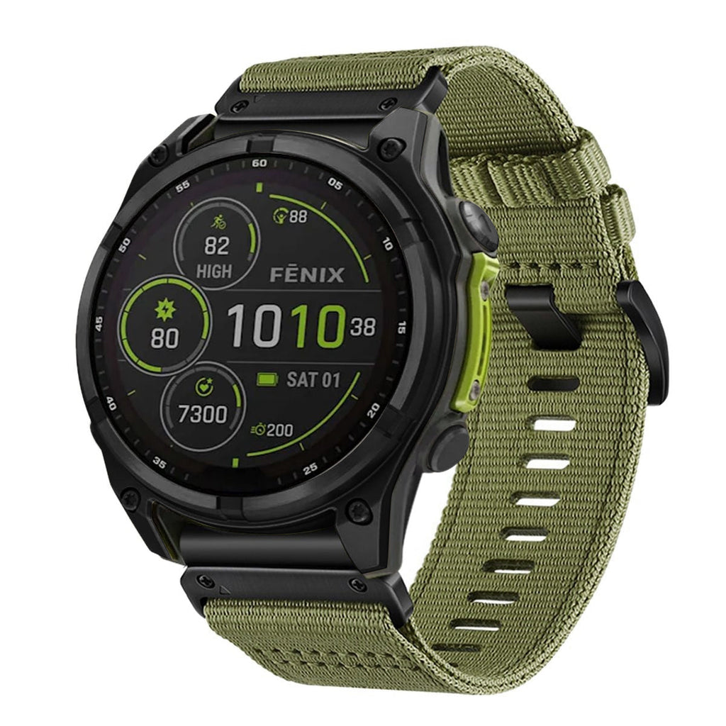 TrailWeave – Nylon Canvas Strap for Garmin QuickFit 20/22/26mm Watches