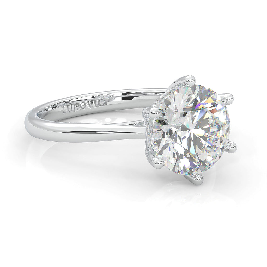 EverBrill – Six-Prong Moissanite Solitaire Ring