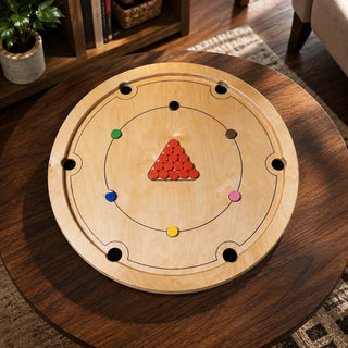 Rotating Mini Billiards Chip Battle Game