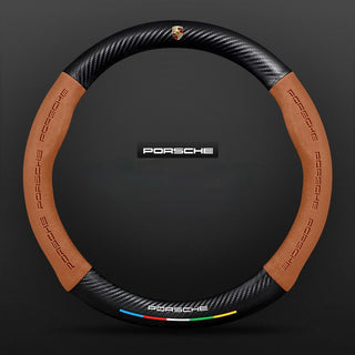 SuedeGrip – Carbon Fiber Suede Steering Wheel Cover, Anti-Slip & Wear-Resistant