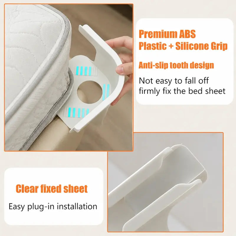 SheetLock – Locking Fitted Sheet Corner Holders