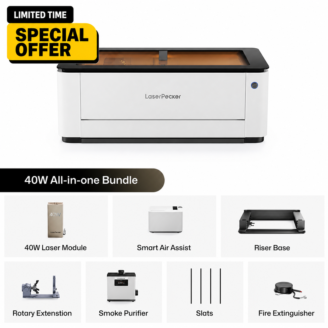 LaserCraft – LaserPecker LX2 All-in-One Laser Cutter