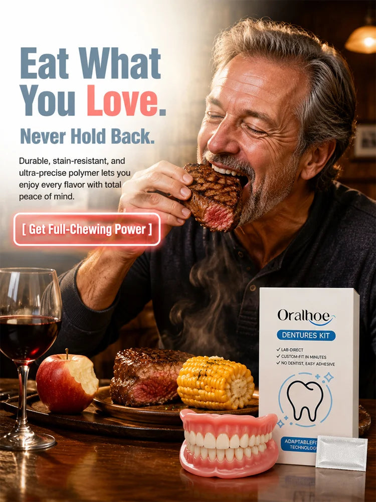 SmileRestore – Natural-Looking Full Dentures You Custom-Fit at Home in Minutes