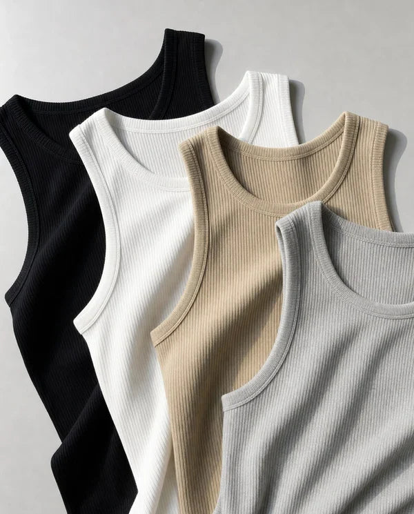 RibFlex – 💝💝 Men's Wide Strap Ribbed Tank Top