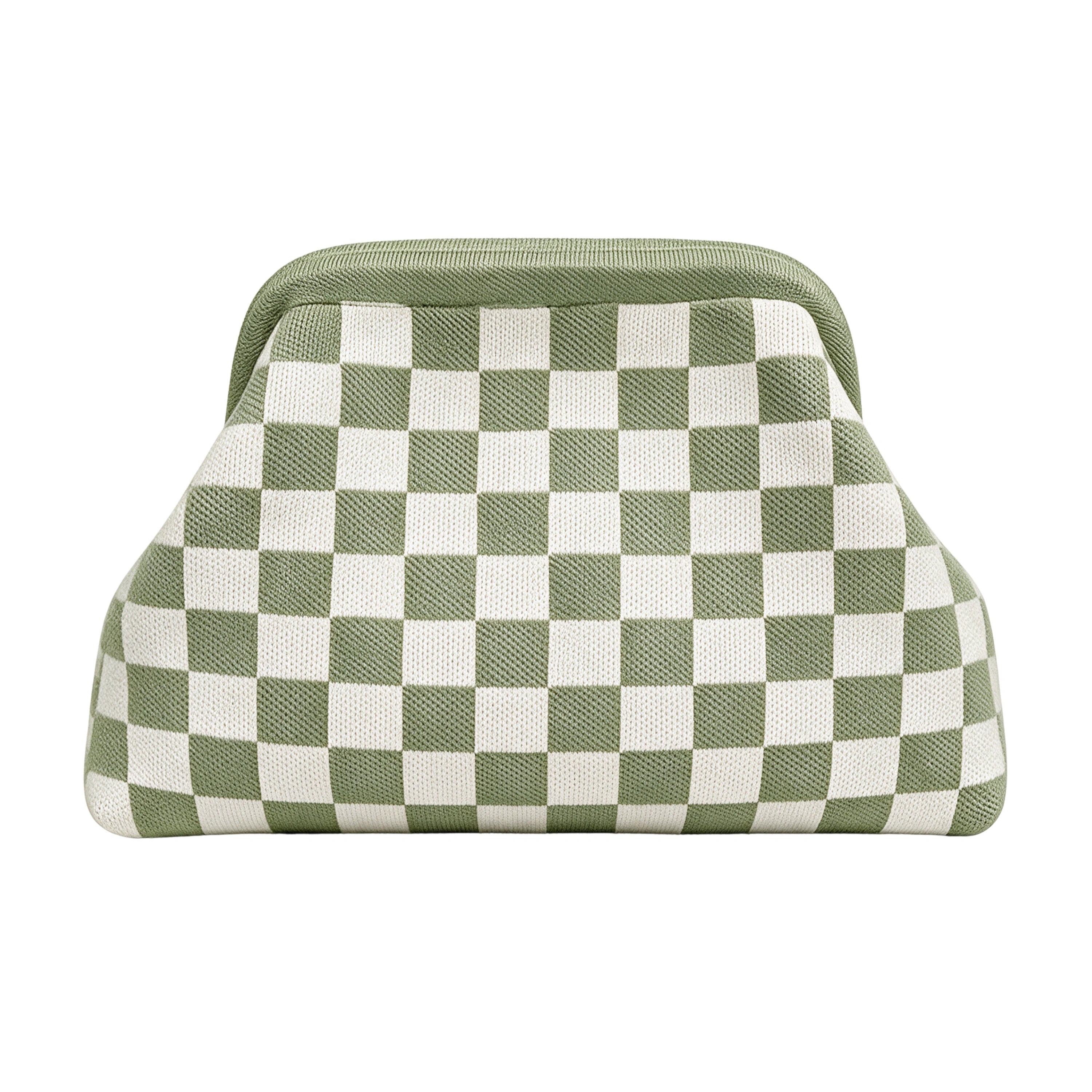 SnapKnit – Snap-Shut Knitted Makeup Bag with Wide Opening