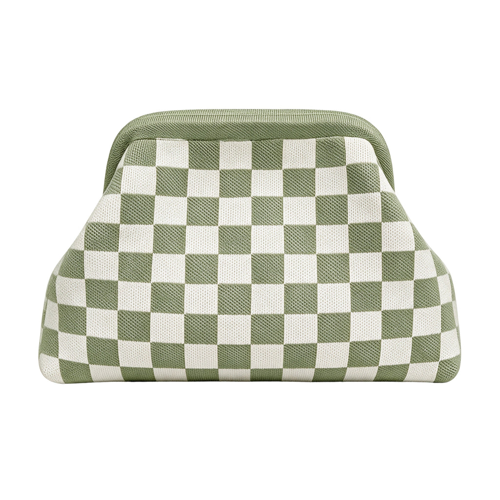 SnapKnit – Snap-Shut Knitted Makeup Bag with Wide Opening