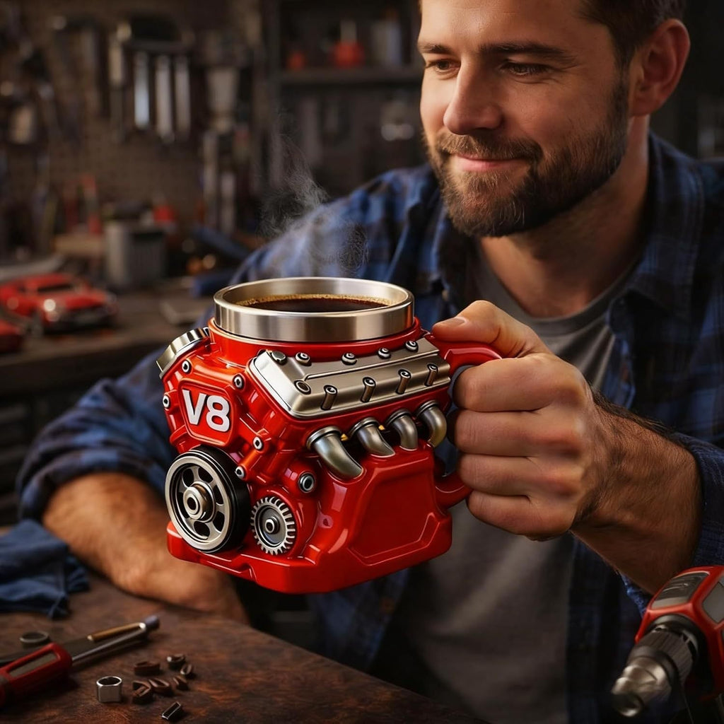 TorqueMug – Engine-Inspired Coffee Mug for Car Enthusiasts