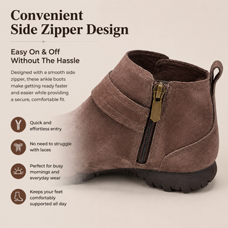 SuedeEase – Women’s Soft Suede-Like Comfort Ankle Boots