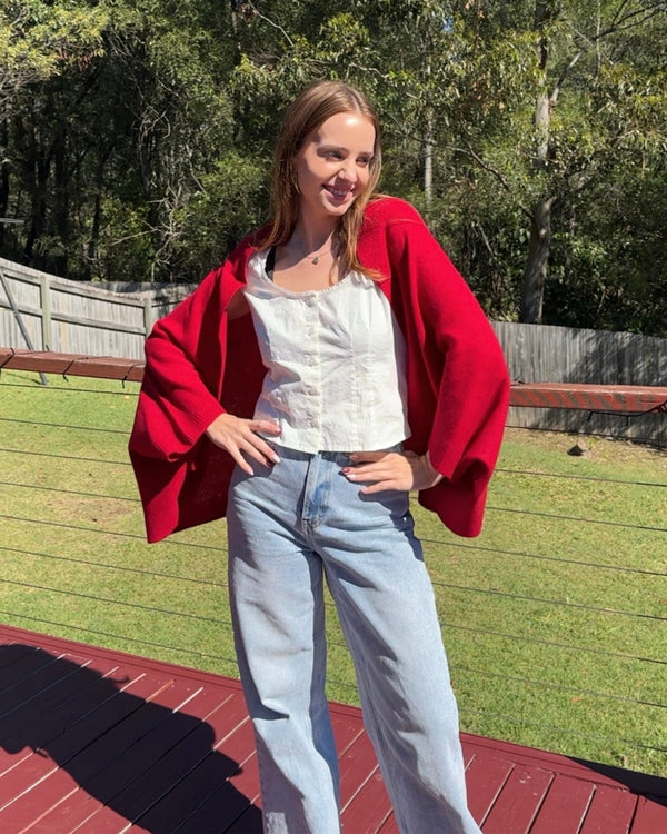 CozyDrape – 100% Merino Wool Wrap with Built-In Sleeve Openings