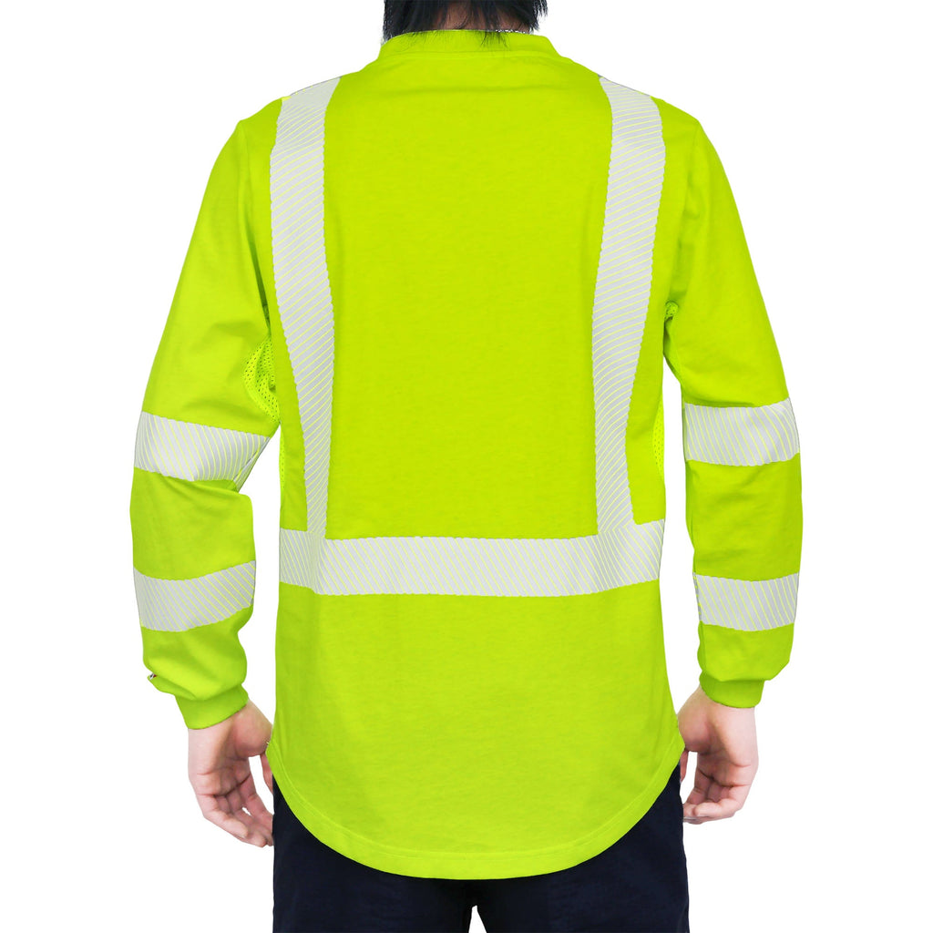 VentShield – 5.5 oz Lightweight Hi-Vis Summer Vented Mesh FR Long Sleeve T-Shirt