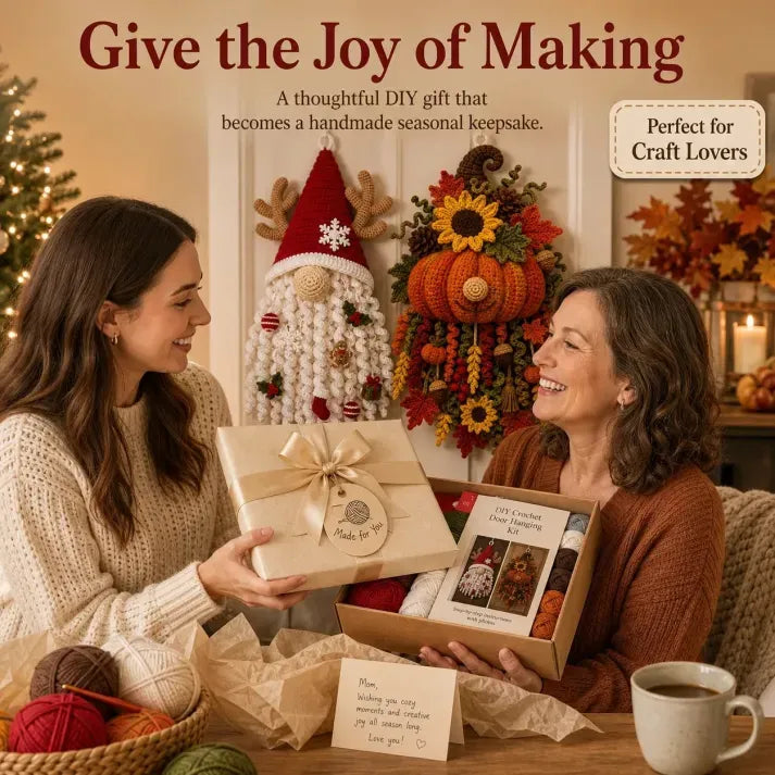 HearthHook – DIY 3D Crochet Seasonal Door Hanger Kit