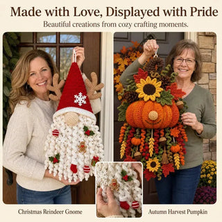 HearthHook – DIY 3D Crochet Seasonal Door Hanger Kit