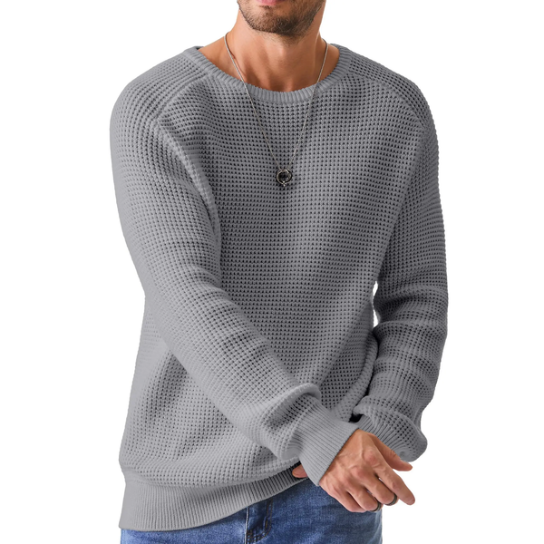 WaffleEase – Men’s Classic Crewneck Sweater