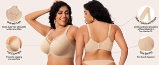 💐SheerEase – Women’s Full-Coverage Minimizer Bra ✨ for Larger Busts
