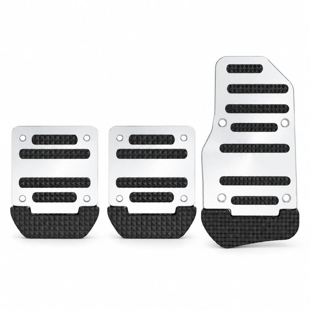 GripStep – Non-Slip Aluminum Brake & Gas Pedal Cover Set for Cars