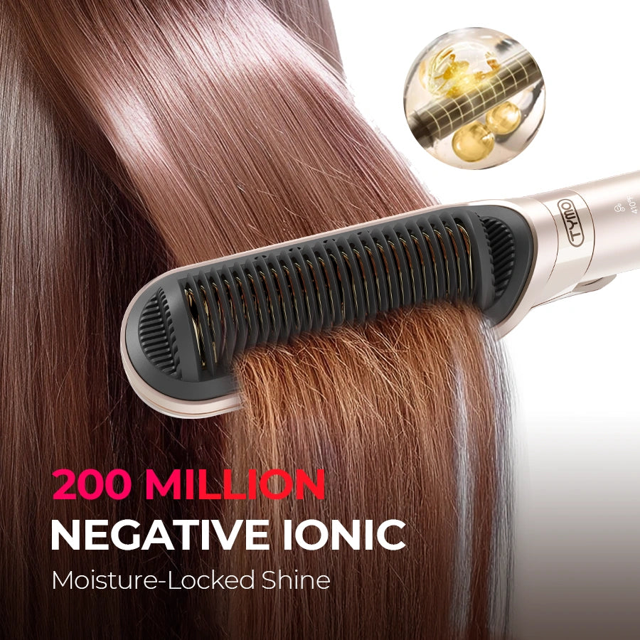 SilkFlip – 2-in-1 Hair Straightening Comb & Flat Iron