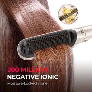 SilkFlip – 2-in-1 Hair Straightening Comb & Flat Iron