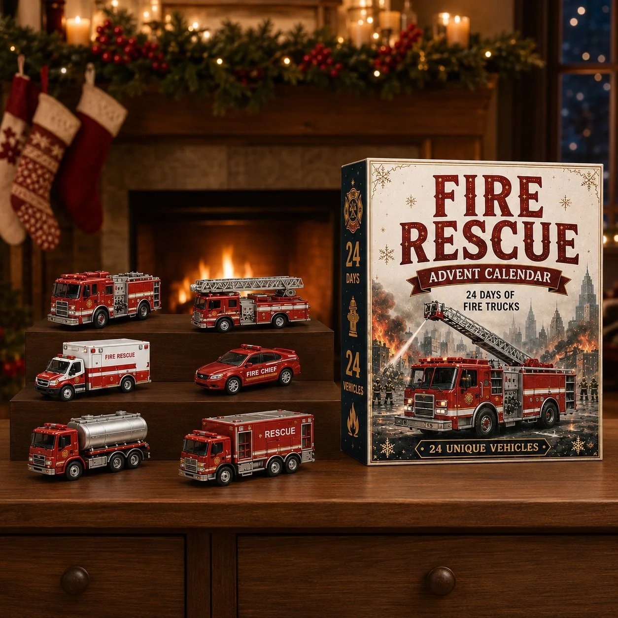 FleetCountdown – 🚒 24-Day Vehicle Advent Calendar